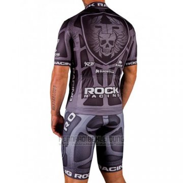 2016 Fahrradbekleidung Rock Racing Braun Trikot Kurzarm und Tragerhose