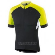 2016 Fahrradbekleidung Specialized Shwarz und Gelb Trikot Kurzarm und Tragerhose