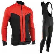 2017 Fahrradbekleidung Nalini Northwave Ml Rot und Shwarz Trikot Langarm und Tragerhose