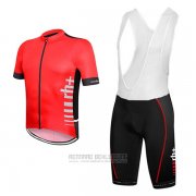 2017 Fahrradbekleidung RH+ Rot Trikot Kurzarm und Tragerhose