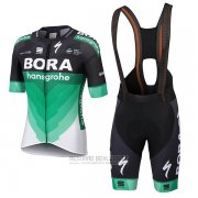 2018 Fahrradbekleidung Bora Grun Trikot Kurzarm und Tragerhose