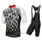 2018 Fahrradbekleidung Nalini Podio Wei Trikot Kurzarm und Tragerhose