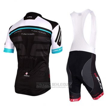 2018 Fahrradbekleidung Nalini Wei und Shwarz Trikot Kurzarm und Tragerhose