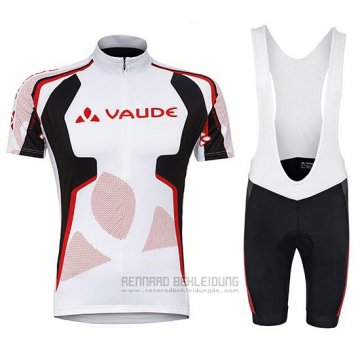 2018 Fahrradbekleidung Vaude Wei Rot Trikot Kurzarm und Tragerhose