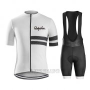 2019 Fahrradbekleidung Ralph Wei Shwarz Trikot Kurzarm und Tragerhose