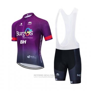 2020 Fahrradbekleidung Burgos BH Fuchsie Trikot Kurzarm und Tragerhose