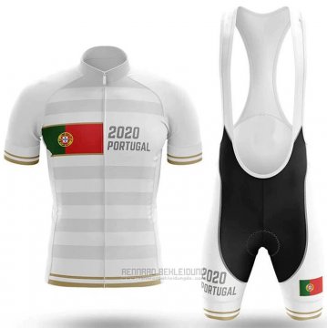 2020 Fahrradbekleidung Champion Portugal Wei Trikot Kurzarm und Tragerhose(1)