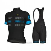 2021 Fahrradbekleidung ALE Blau Grau Trikot Kurzarm und Tragerhose
