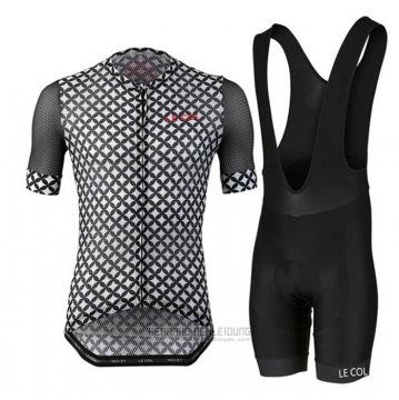 2021 Fahrradbekleidung Le Col Grau Trikot Kurzarm und Tragerhose