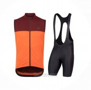 2021 Windweste Pearl Izumi Orange Trikot Kurzarm und Tragerhose