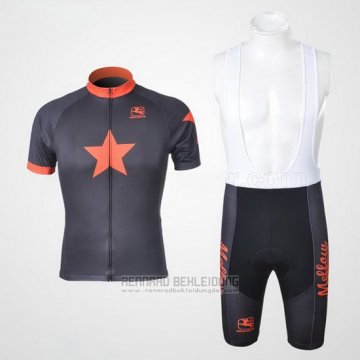 2010 Fahrradbekleidung Johnnys Orange und Shwarz Trikot Kurzarm und Tragerhose