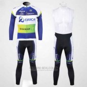 2012 Fahrradbekleidung GreenEDGE Champion Oceania Trikot Langarm und Tragerhose