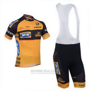 2013 Fahrradbekleidung MTN Orange Trikot Kurzarm und Tragerhose