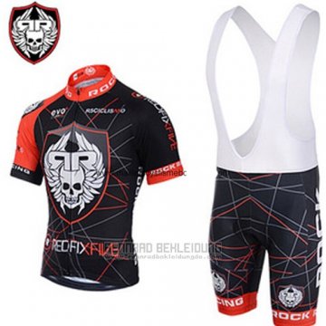 2013 Fahrradbekleidung Rock Racing Rot und Shwarz Trikot Kurzarm und Tragerhose