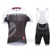 2016 Fahrradbekleidung Castelli Cervelo und Wei und Grau Trikot Kurzarm und Tragerhose