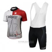 2017 Fahrradbekleidung Sportful Mortirolo Grau Trikot Kurzarm und Tragerhose