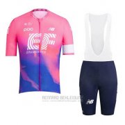 2019 Fahrradbekleidung EF Education First Rosa Trikot Kurzarm und Tragerhose