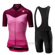 2019 Fahrradbekleidung Frau Castelli Tabula Rosa Trikot Kurzarm und Overall