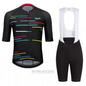 2020 Fahrradbekleidung Rapha Shwarz Trikot Kurzarm und Tragerhose