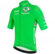 2020 Fahrradbekleidung Vuelta Espana Grun Trikot Kurzarm und Tragerhose