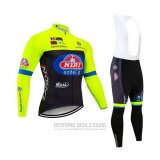 2020 Fahrradbekleidung Wieiev Grun Shwarz Trikot Langarm und Tragerhose