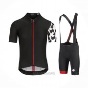 2021 Fahrradbekleidung Assos Shwarz Wei Rot Trikot Kurzarm und Tragerhose