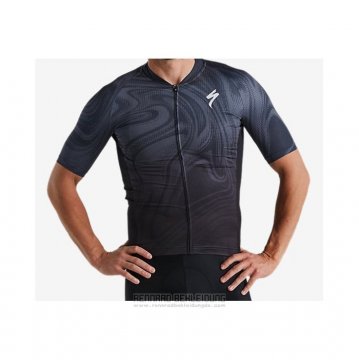 2021 Fahrradbekleidung Specialized Shwarz Blau Trikot Kurzarm und Tragerhose