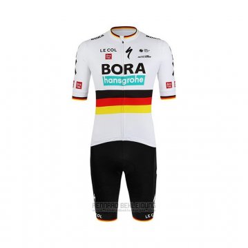 2022 Fahrradbekleidung Bora-hansgrone Wei Trikot Kurzarm und Tragerhose