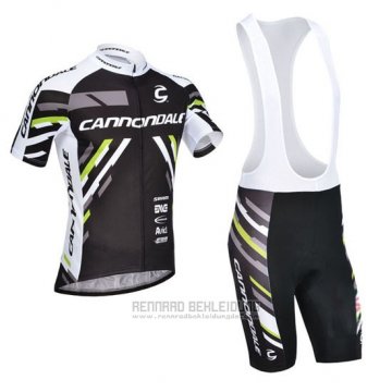 2013 Fahrradbekleidung Cannondale Shwarz Trikot Kurzarm und Tragerhose