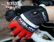 2013 Nalini Handschuhe Radfahren Shwarz und Rot