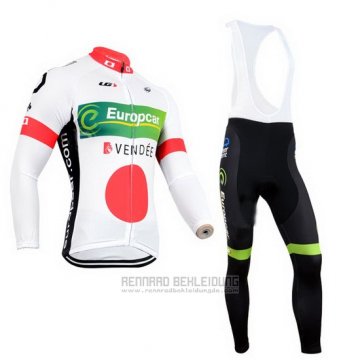 2014 Fahrradbekleidung Europcar Champion Japan Trikot Langarm und Tragerhose