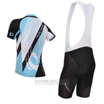 2014 Fahrradbekleidung Pearl Izumi Shwarz und Azurblau Trikot Kurzarm und Tragerhose