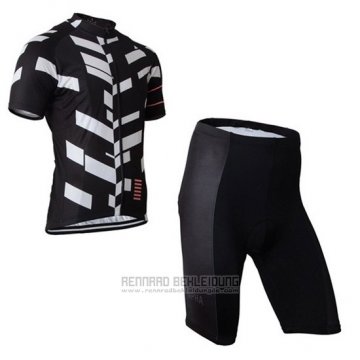 2015 Fahrradbekleidung Rapha Wei und Shwarz Trikot Kurzarm und Tragerhose