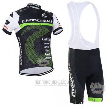 2016 Fahrradbekleidung Canonodale Grun und Shwarz Trikot Kurzarm und Tragerhose