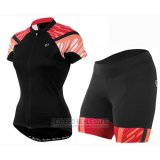 2016 Fahrradbekleidung Frau Pearl Izumi Rot und Shwarz Trikot Kurzarm und Tragerhose