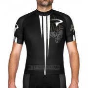 2016 Fahrradbekleidung Pinarello Shwarz und Wei Trikot Kurzarm und Tragerhose