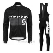 2016 Fahrradbekleidung Scott Wei und Shwarz Trikot Langarm und Tragerhose