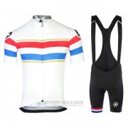 2017 Fahrradbekleidung Assos Champion Niederlande Trikot Kurzarm und Tragerhose