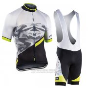 2017 Fahrradbekleidung Northwave Blade Air Shwarz und Wei Trikot Kurzarm und Tragerhose