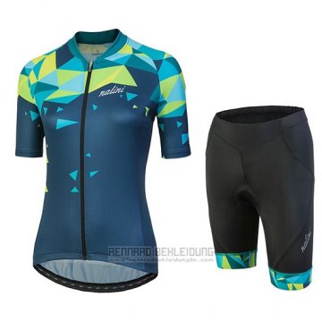 2018 Fahrradbekleidung Frau Nalini Chic Grun Trikot Kurzarm und Tragerhose