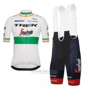 2018 Fahrradbekleidung Trek Segafredo Champion Irland Trikot Kurzarm und Tragerhose