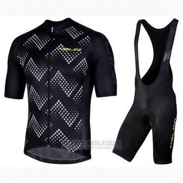 2019 Fahrradbekleidung Nalini Podio 2.0 Shwarz Manica Trikot Kurzarm und Tragerhose