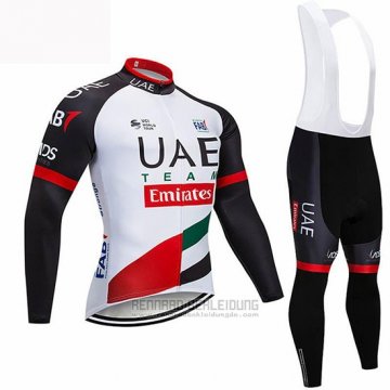 2019 Fahrradbekleidung UCI Weltmeister Uae Wei Shwarz Rot Trikot Langarm und Tragerhose