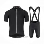 2021 Fahrradbekleidung Assos Shwarz Trikot Kurzarm und Tragerhose