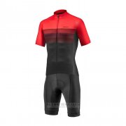 2021 Fahrradbekleidung Giant Shwarz Rot Trikot Kurzarm und Tragerhose