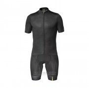 2021 Fahrradbekleidung Mavic Shwarz Trikot Kurzarm und Tragerhose