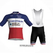 2024 Fahrradbekleidung Ag2r La Mondiale Rot Wei Blau Trikot Kurzarm Und Tragerhose