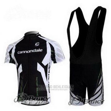 2012 Fahrradbekleidung Cannondale Shwarz Trikot Kurzarm und Tragerhose