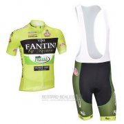 2013 Fahrradbekleidung Vini Fantini Grun und Shwarz Trikot Kurzarm und Tragerhose