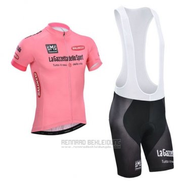 2014 Fahrradbekleidung Giro D'italien Rosa Trikot Kurzarm und Tragerhose